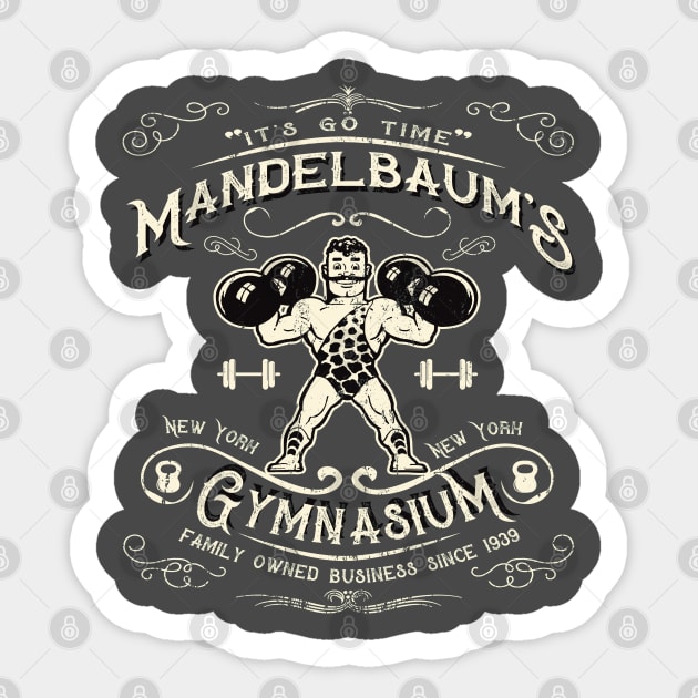 Mandelbaum's Gym It's Go Time Sticker by Alema Art